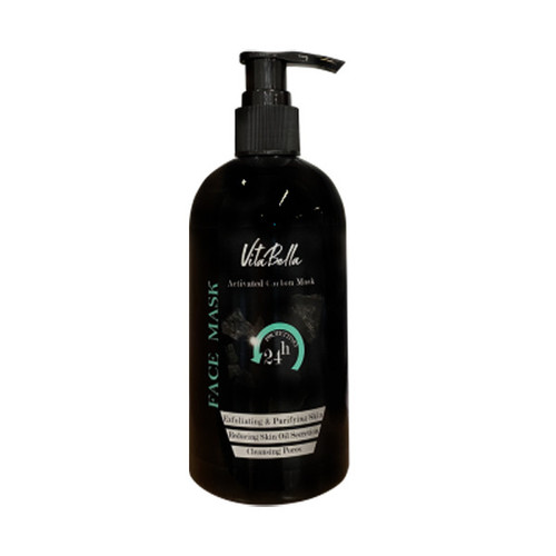 ماسک صورت ویتابلا مدل کربن فعال حجم 300 میلیلیتر لایهبردار، کاهشدهنده چربی و براقیت پوست، کوچککننده منافذ، ضد جوش سرسیاه، شادابکننده و نرمکننده پوست مناسب انواع پوست