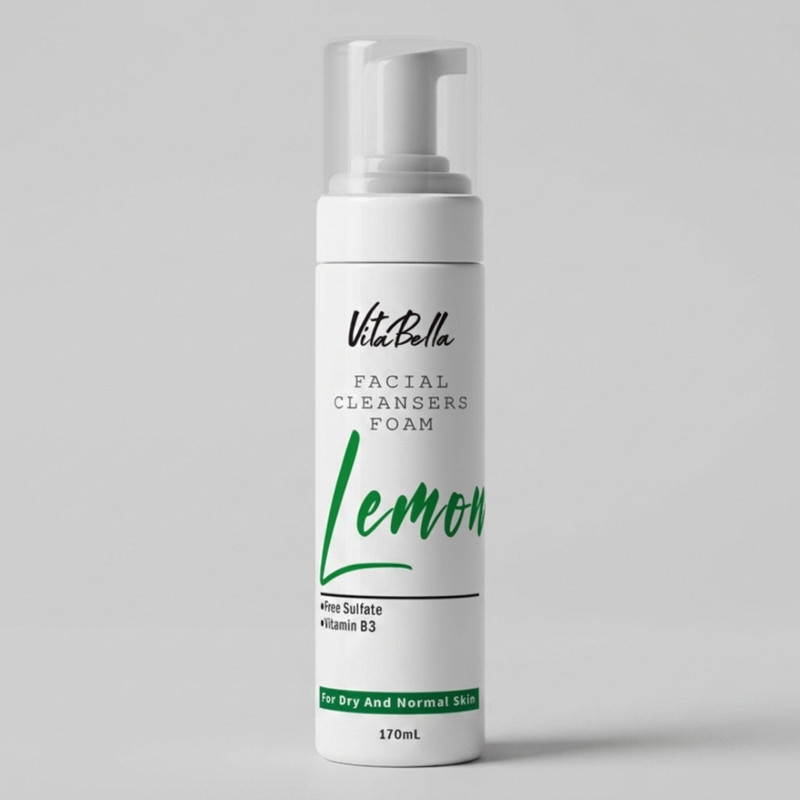 فوم شست‌وشوی صورت ویتابلا مدل Lemon  مناسب برای پوست خشک حجم ۱۷۰ میلی‌لیتر