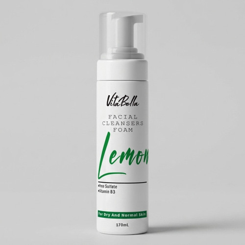 فوم شستوشوی صورت ویتابلا مدل Lemon مناسب برای پوست خشک حجم ۱۷۰ میلیلیتر