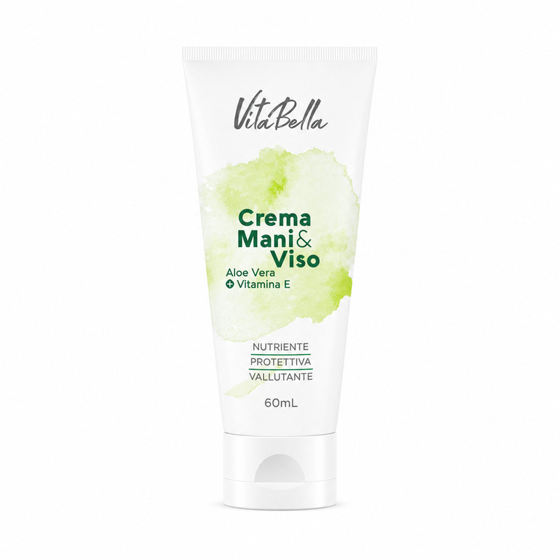کرم مرطوب‌کننده صورت، دست ویتابلا مدل Aloe vera مناسب برای پوست معمولی حجم 60 میلی‌لیتر